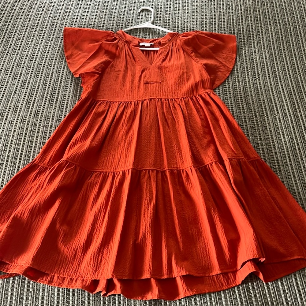 Calvin Klein Orange Summer Sun Dress